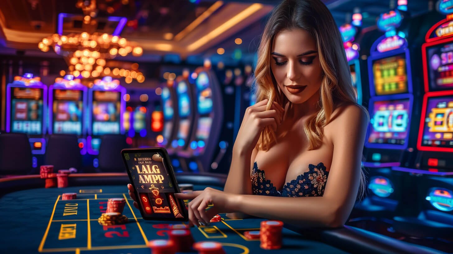 Live dealer studio setup with multiple camera feeds and gaming tables